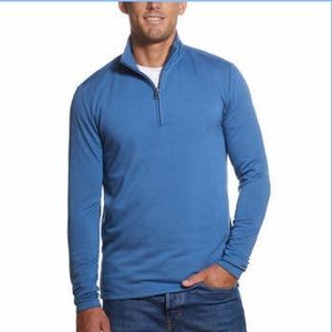 Last Chance - Men’s Weatherproof Vintage Blue 1/4 Zip Sweater